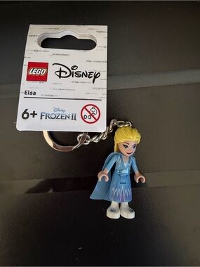 LegoLand LEGO Disney Elsa Mini Figure Keychain - Blue